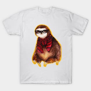 Hipster Sloth T-Shirt